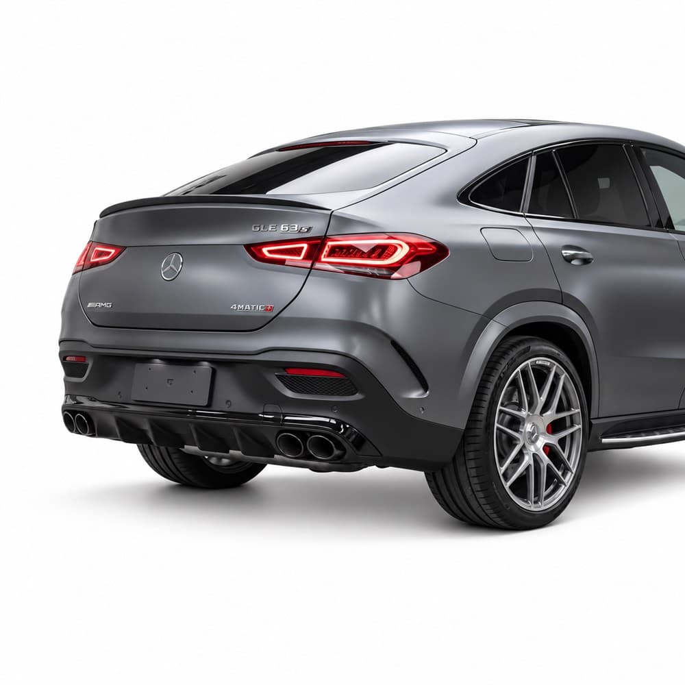 Vicrez GLE53 Coupe Rear Diffuser With Tips Black vz106394 | Mercedes-Benz GLE Class C167 2020-2026