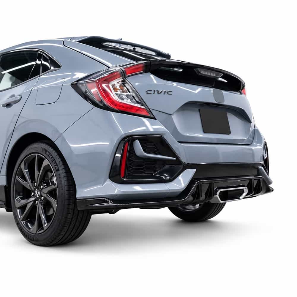 Vicrez SI Style Rear Diffuser vz106571 | Honda Civic 2016-2021