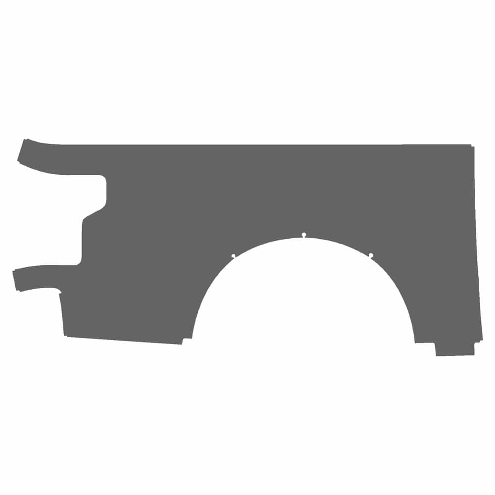 Vicrez Paint Protection PPF Pre-Cut Bed, Passenger vpp151346 for Ford F150 Crew Pickup 2025-2026