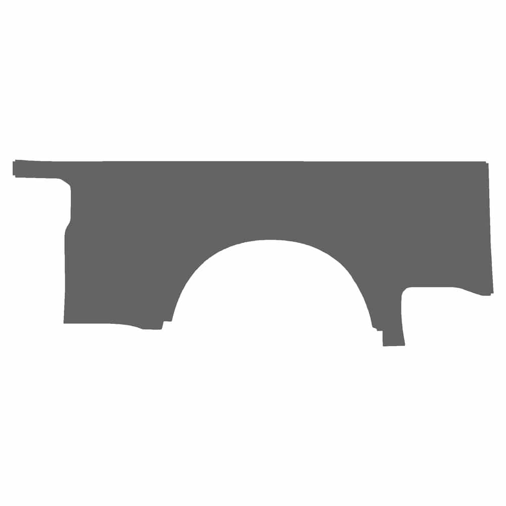 Vicrez Paint Protection PPF Pre-Cut Bed, Passenger vpp157660 for Ford SuperDuty Crew Pickup 2023-2026