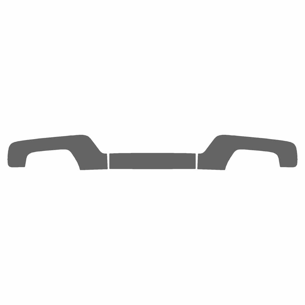 Vicrez Paint Protection PPF Pre-Cut Bumper, Back vpp225111 for Rivian R1T Crew Pickup 2022-2025