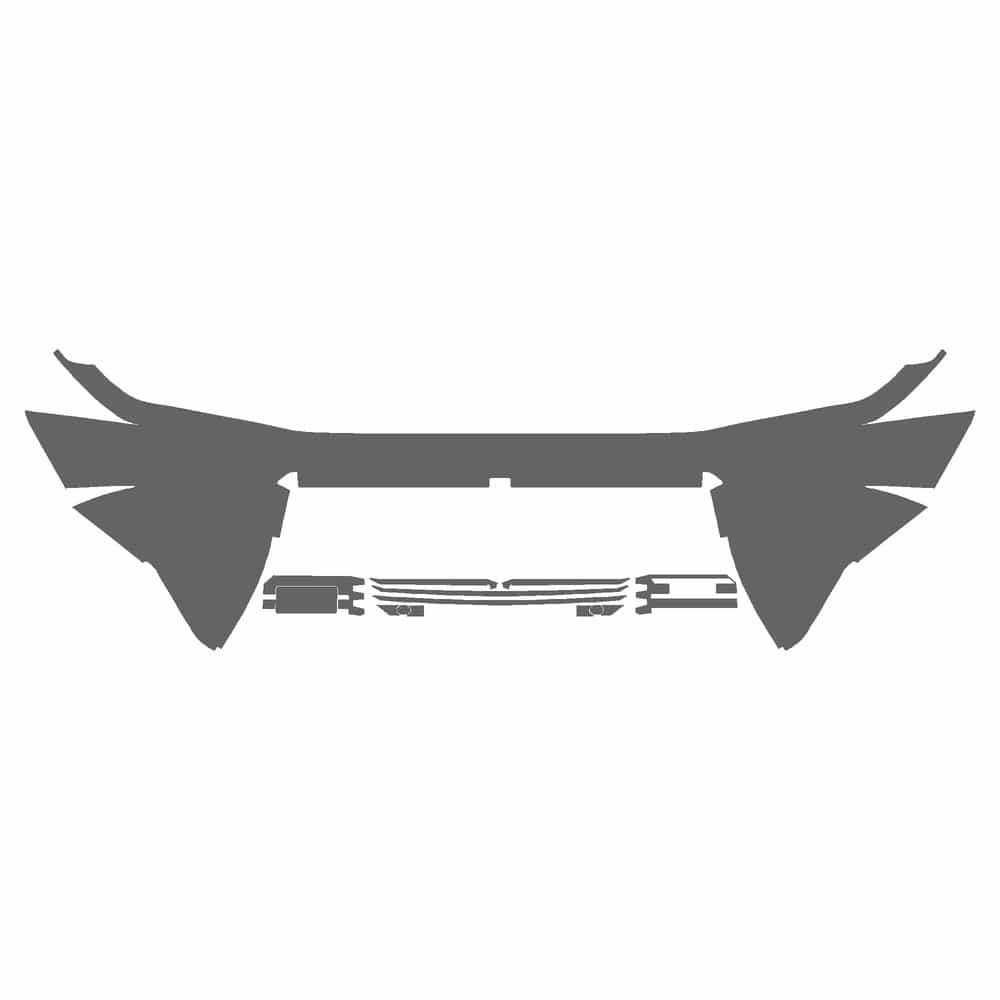 Vicrez Paint Protection PPF Pre-Cut Bumper, Bottom w/ 4 sensors vpp159262 for GMC Hummer EV SUV 2024-2026