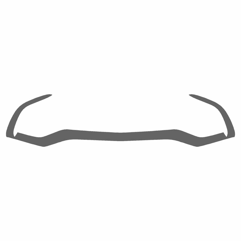 Vicrez Paint Protection PPF Pre-Cut Bumper, Middle vpp204960 for Mercedes-Benz GLC63 SUV 2018-2019