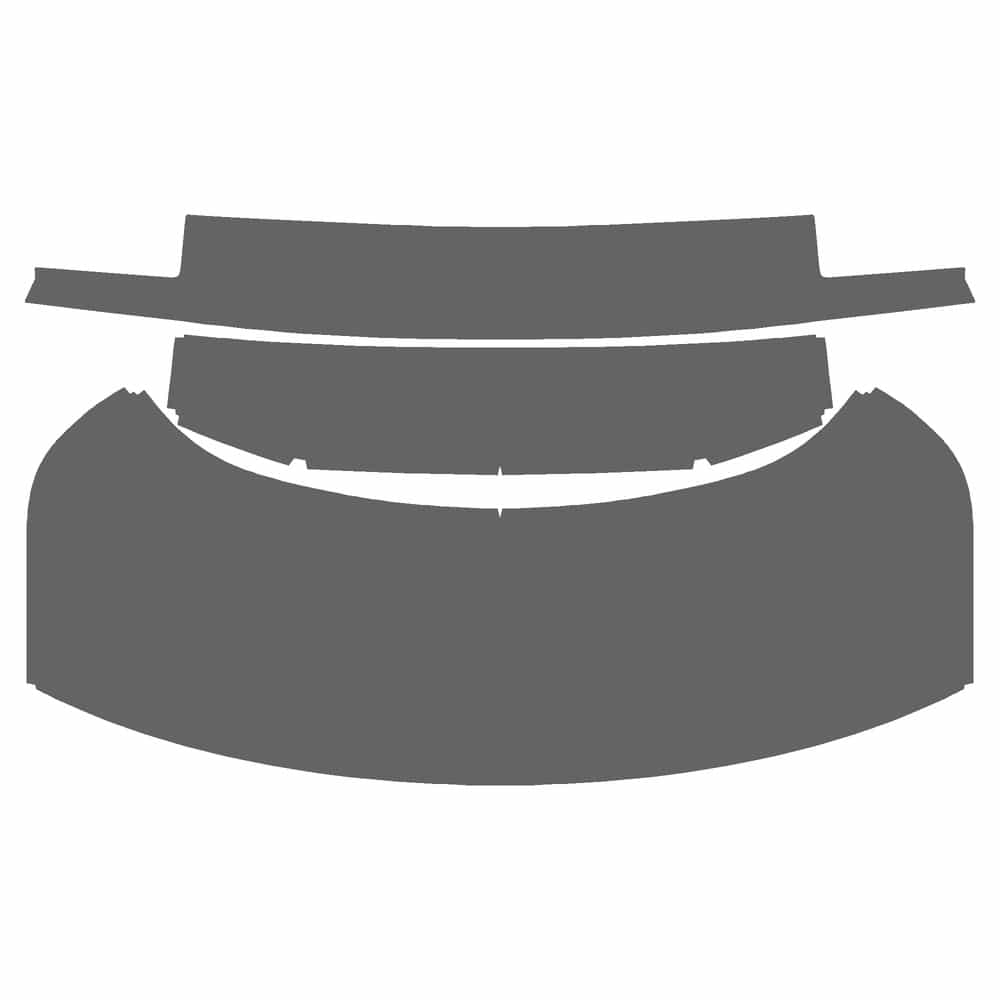 Vicrez Paint Protection PPF Pre-Cut Deck/Trunk Lid vpp155216 for Ford Mustang Coupe 2024-2026