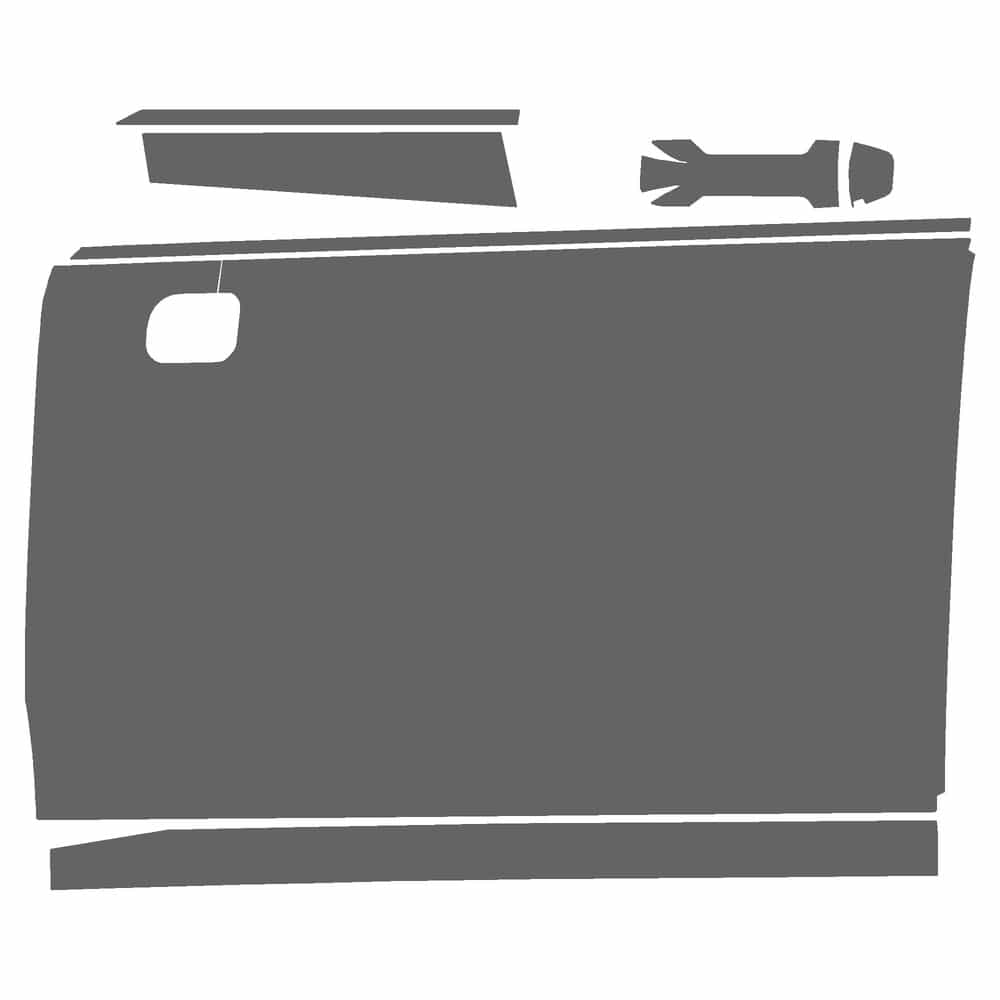Vicrez Paint Protection PPF Pre-Cut Door, Front Driver vpp172069 for Hyundai Santa Fe SUV 2024-2026