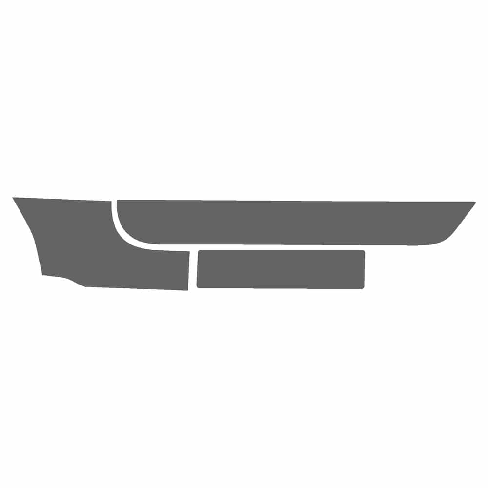 Vicrez Paint Protection PPF Pre-Cut Door, Front Panel Driver vpp178788 for Jeep Gladiator Crew Pickup 2020-2023