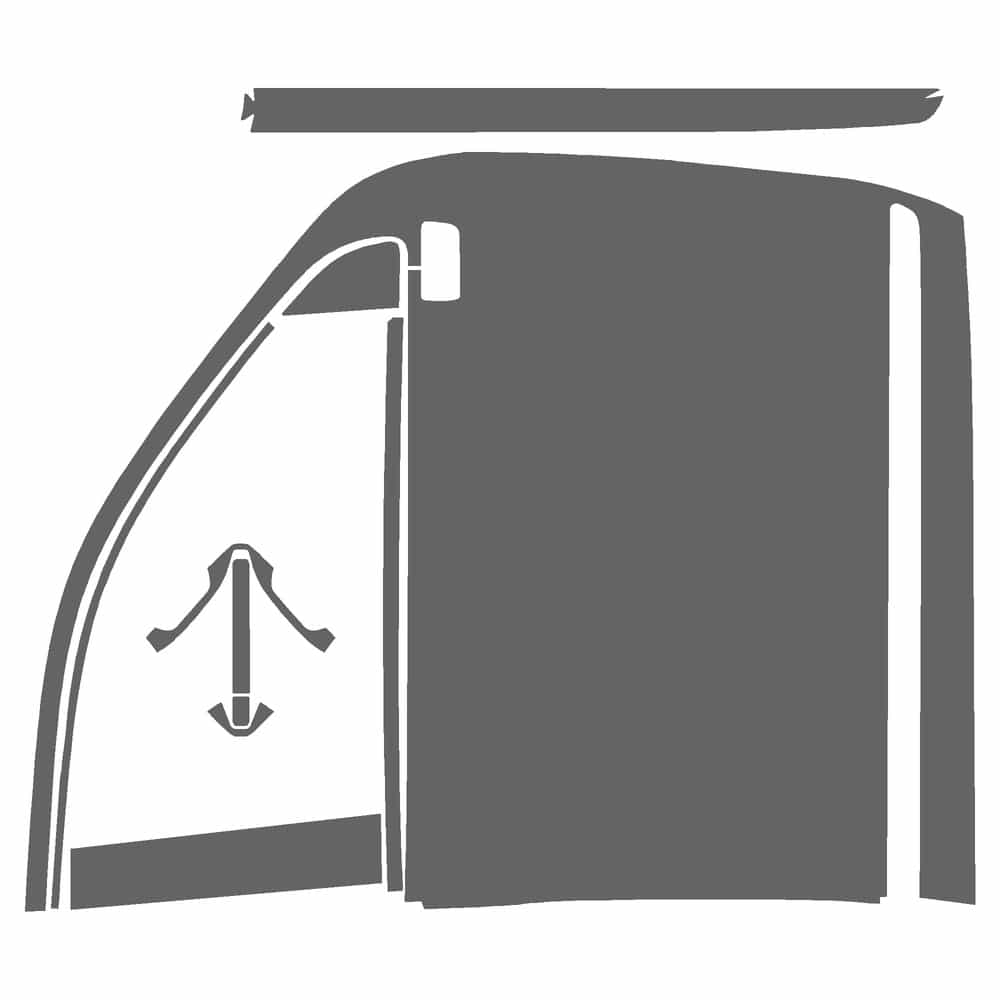 Vicrez Paint Protection PPF Pre-Cut Door, Front Passenger vpp163232 for GMC Yukon XL SUV 2025-2026