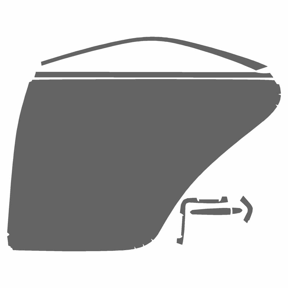 Vicrez Paint Protection PPF Pre-Cut Door, Rear Driver vpp127313 for Cadillac CT4 Sedan 2020-2026