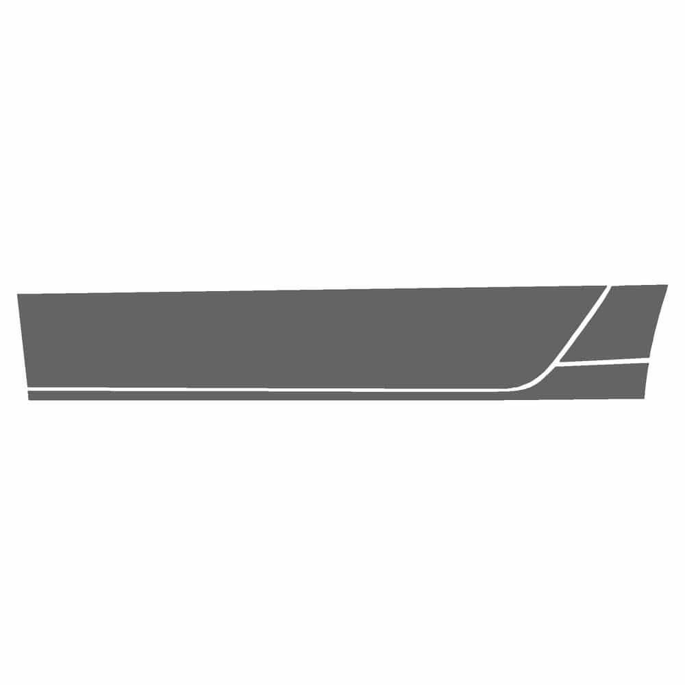 Vicrez Paint Protection PPF Pre-Cut Door, Rear Panel Driver vpp117170 for BMW 740i/760i Sedan 2023-2026