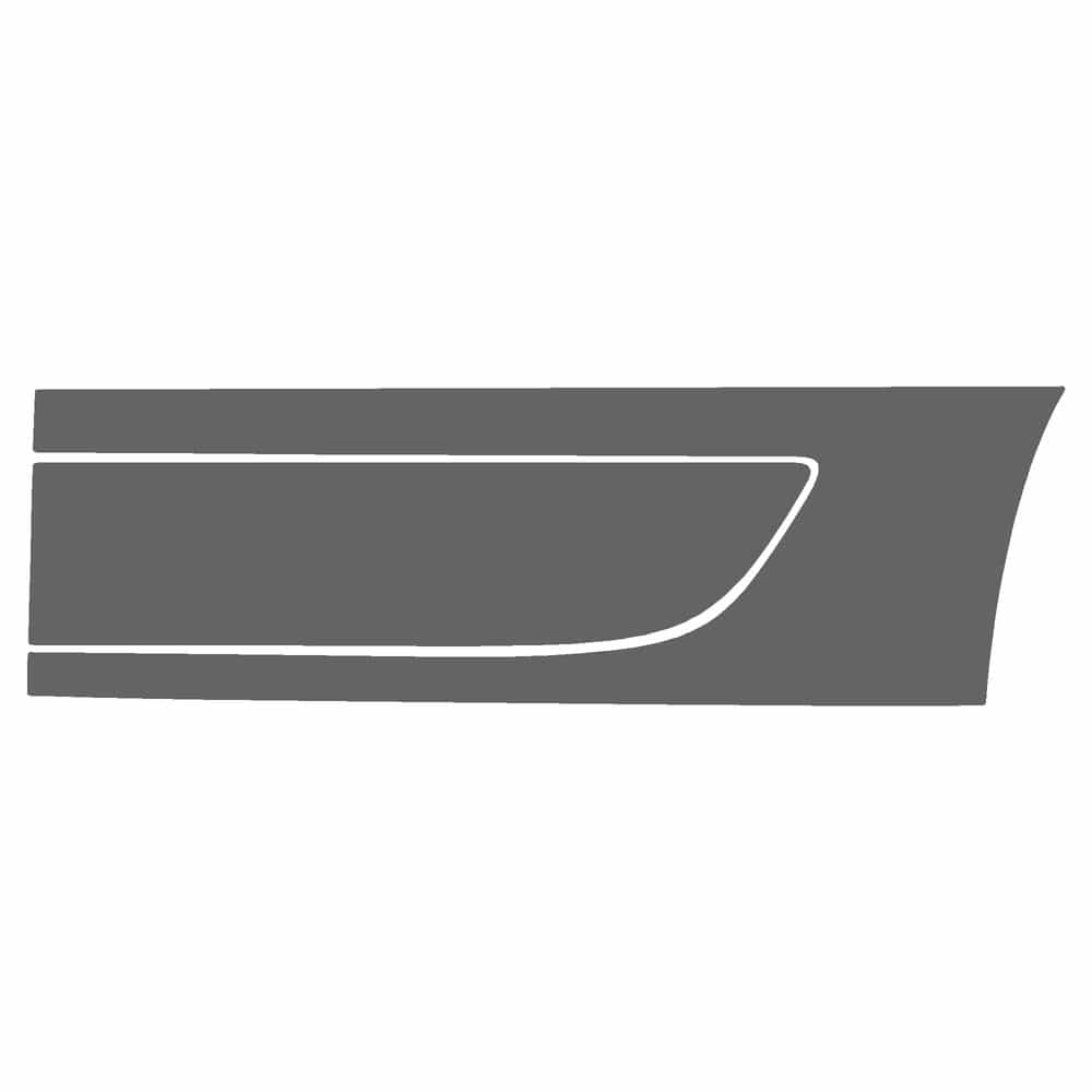 Vicrez Paint Protection PPF Pre-Cut Door, Rear Panel Driver vpp221531 for Porsche Macan SUV 2020-2021