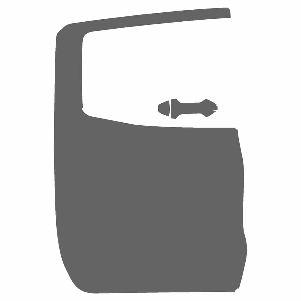 Vicrez Paint Protection PPF Pre-Cut Door, Rear Passenger vpp158828 for GMC Canyon Crew Pickup 2023-2026