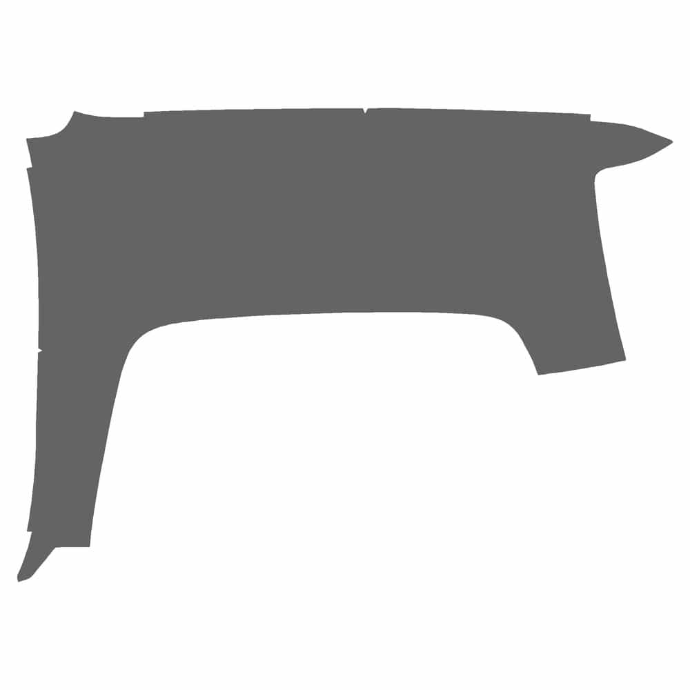 Vicrez Paint Protection PPF Pre-Cut Fender, Passenger vpp137130 for Chevrolet Silverado Extd Pickup 2015-2019