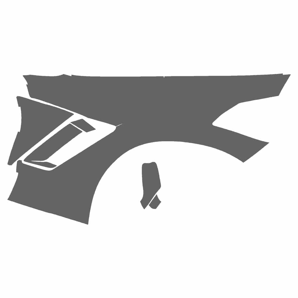 Vicrez Paint Protection PPF Pre-Cut Fenders/Mirrors, Passenger vpp132829 for Chevrolet Corvette Convertible 2015-2019