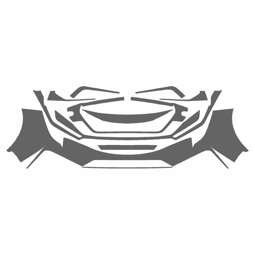 Vicrez Paint Protection PPF Pre-Cut Grille, Bottom vpp232942 for Toyota Corolla Sedan 2020-2022