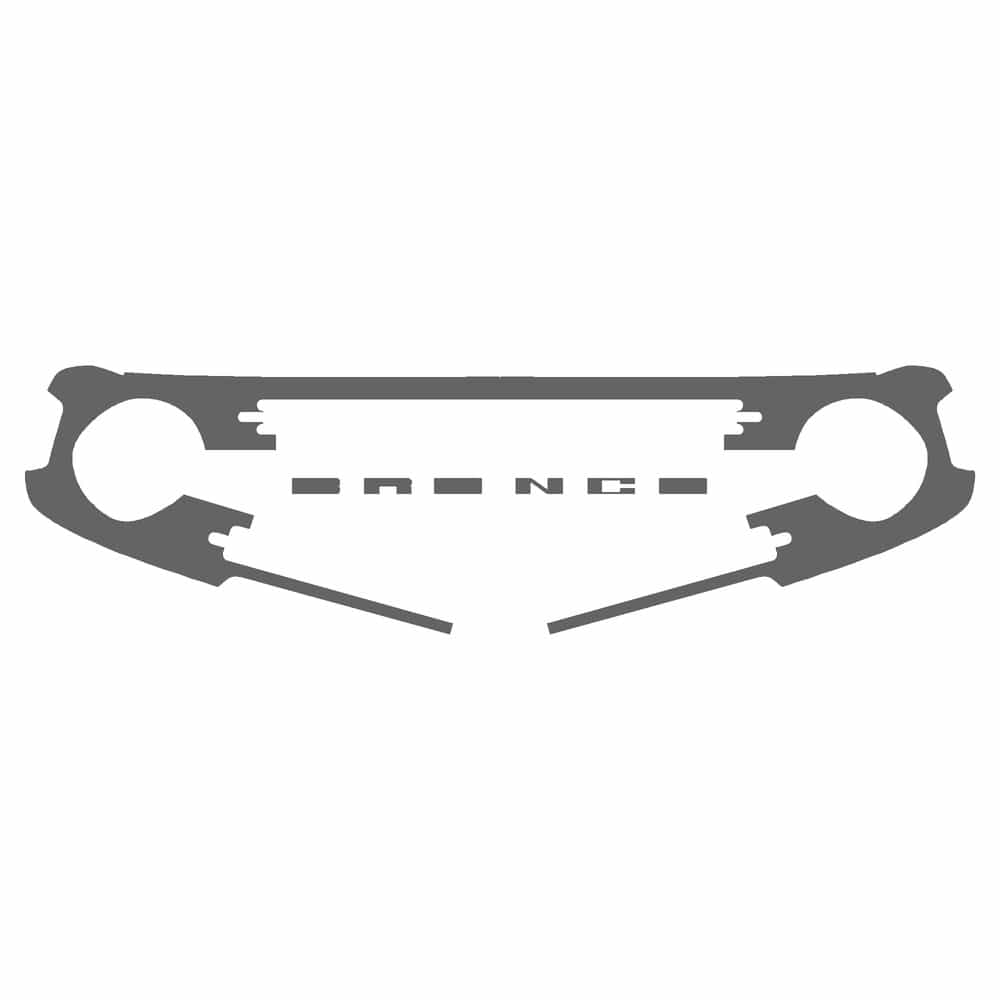 Vicrez Paint Protection PPF Pre-Cut Grille vpp146922 for Ford Bronco SUV 2021-2026
