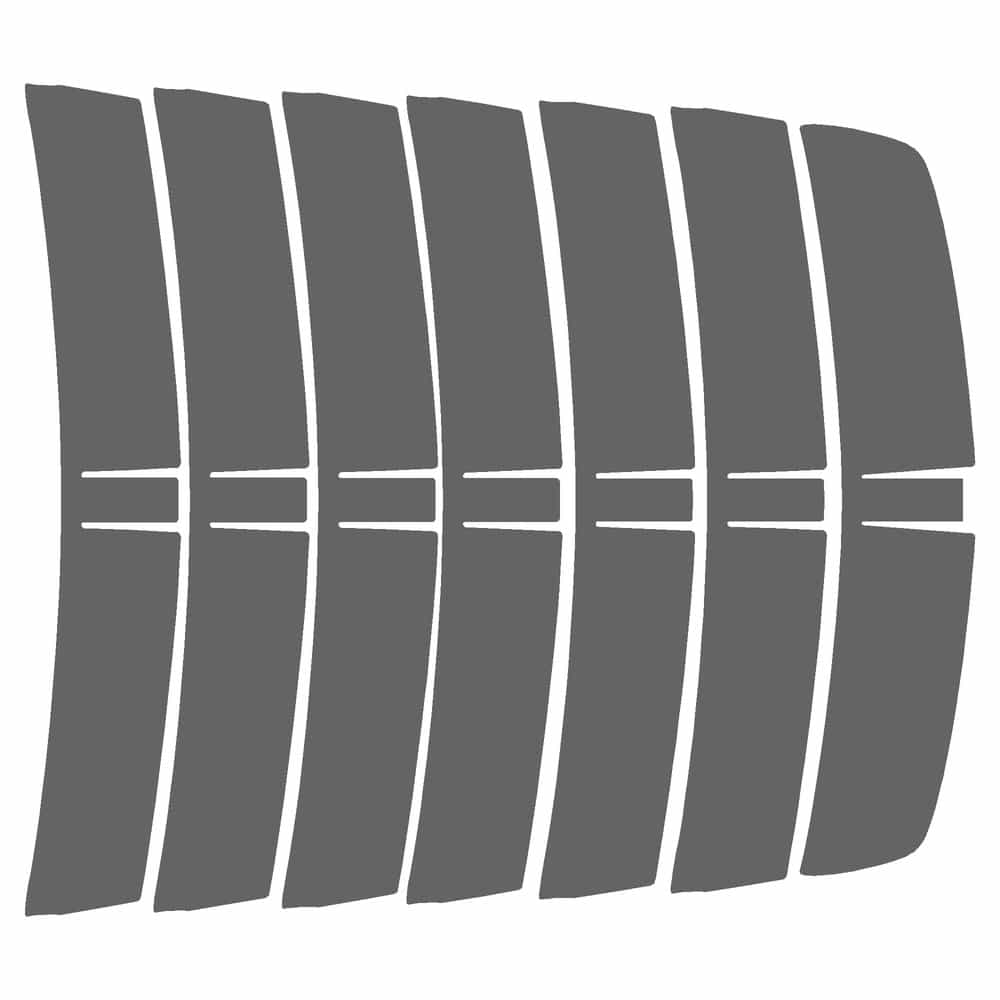 Vicrez Paint Protection PPF Pre-Cut Hood, Center vpp155591 for Ford Mustang Coupe 2020-2023