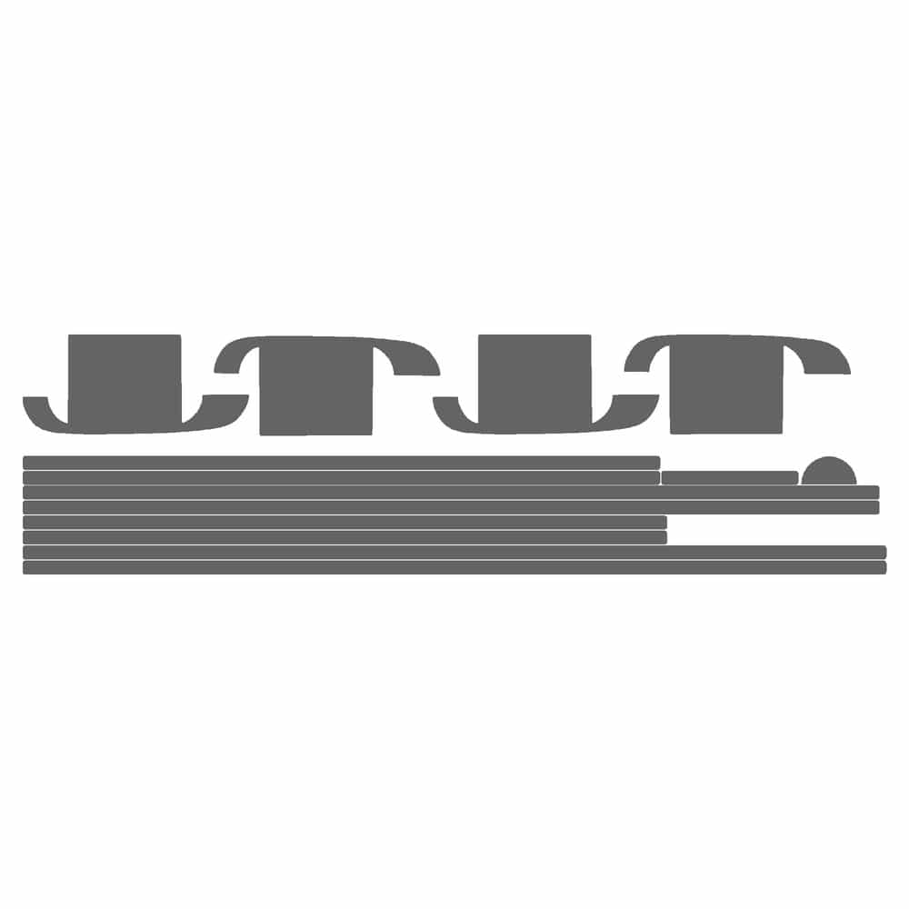 Vicrez Paint Protection PPF Pre-Cut Kit, Appearance A vpp136533 for Chevrolet Silverado 2003-2004