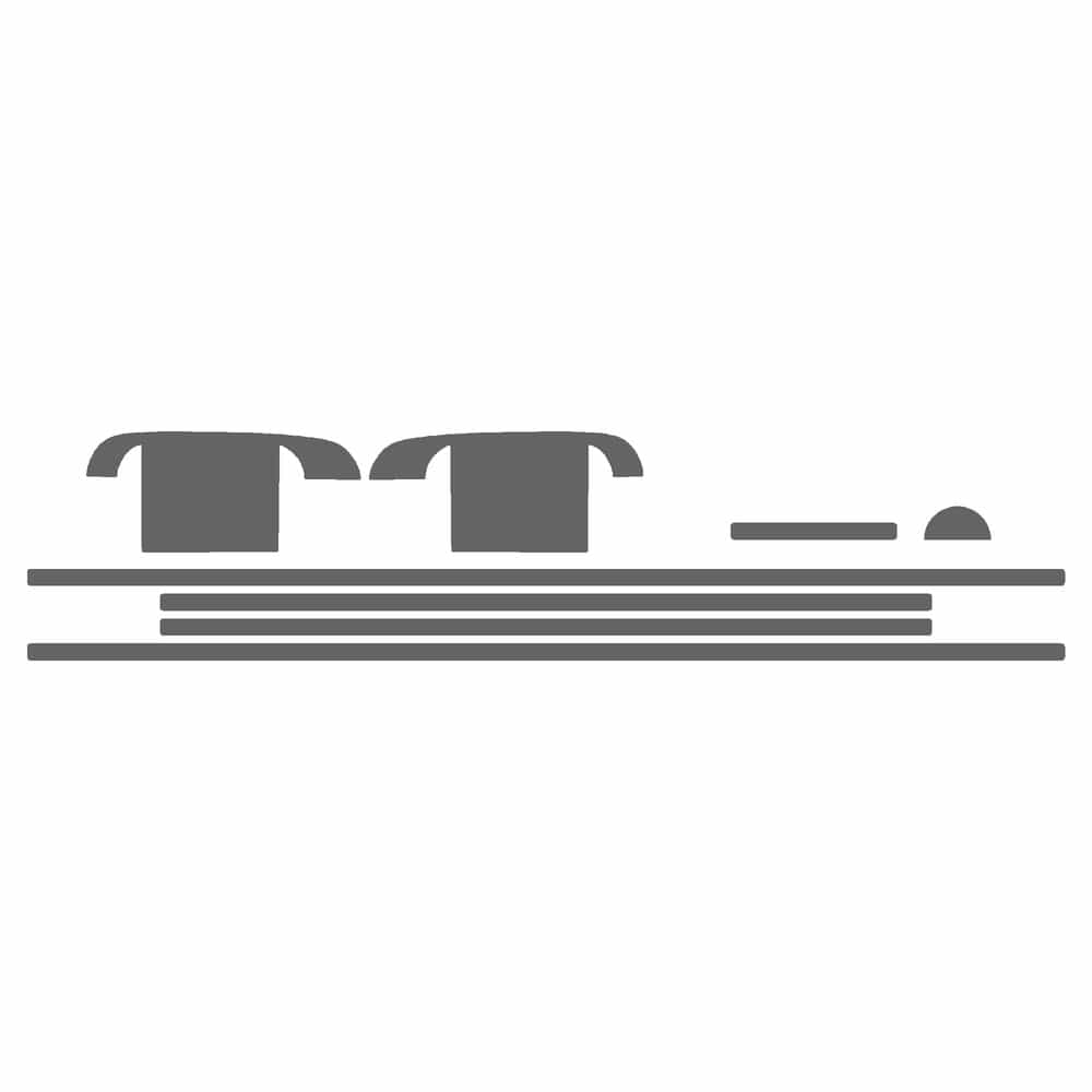 Vicrez Paint Protection PPF Pre-Cut Kit, Appearance A vpp134880 for Chevrolet Silverado 2002