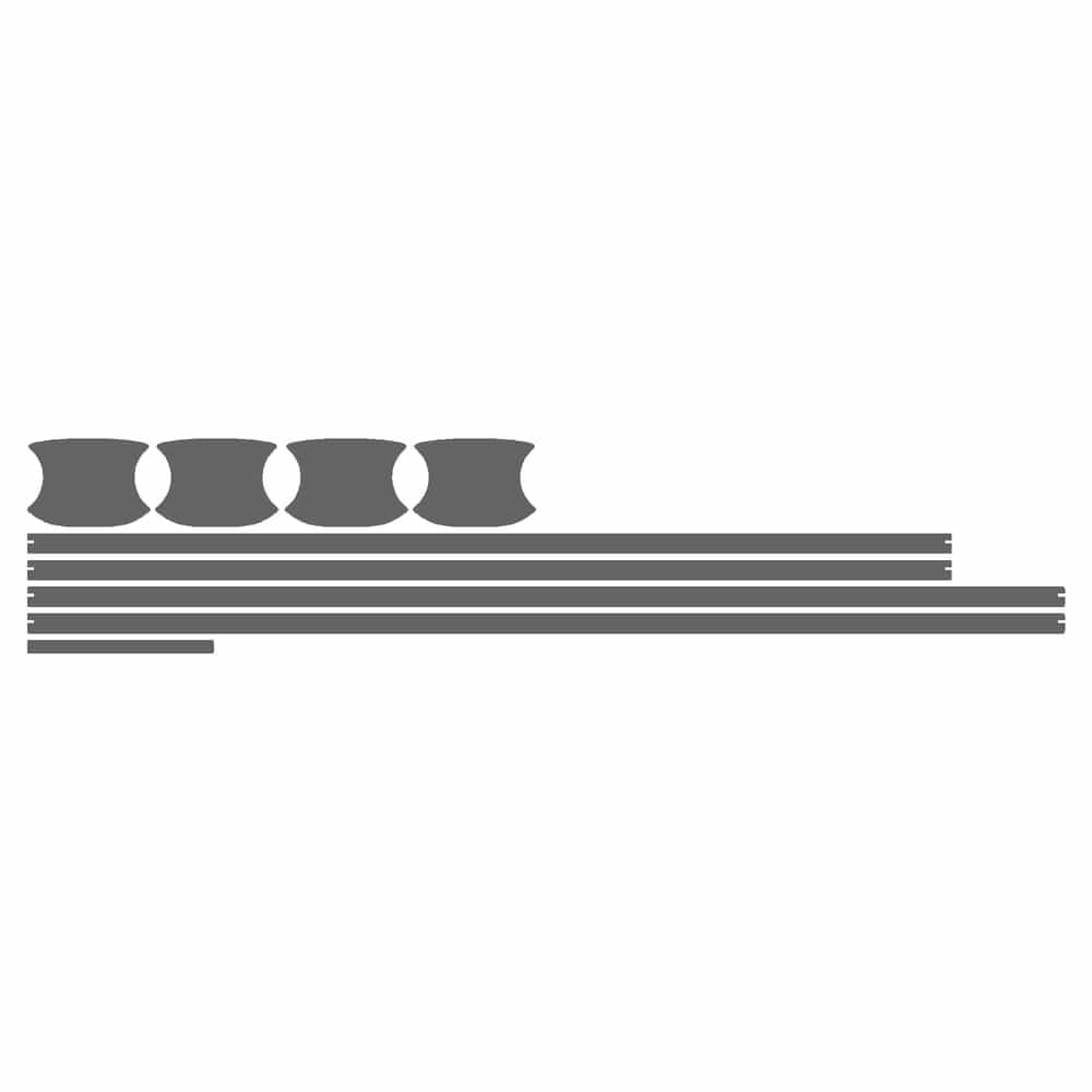 Vicrez Paint Protection PPF Pre-Cut Kit, Appearance A vpp140257 for Chevrolet Tahoe SUV 2021-2024