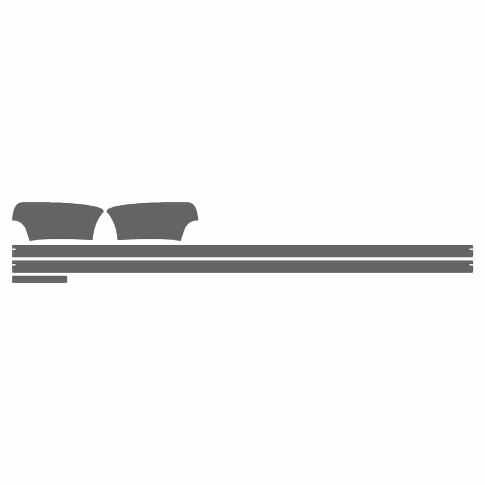 Vicrez Paint Protection PPF Pre-Cut Kit, Appearance A vpp157308 for Ford SuperDuty Pickup 2011-2016
