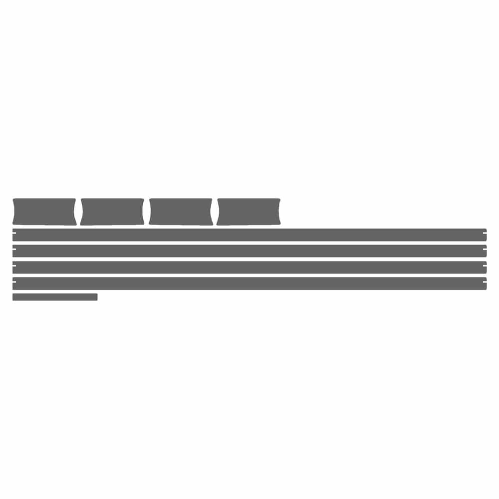 Vicrez Paint Protection PPF Pre-Cut Kit, Appearance A vpp222866 for Ram 1500 Crew Pickup 2013-2017