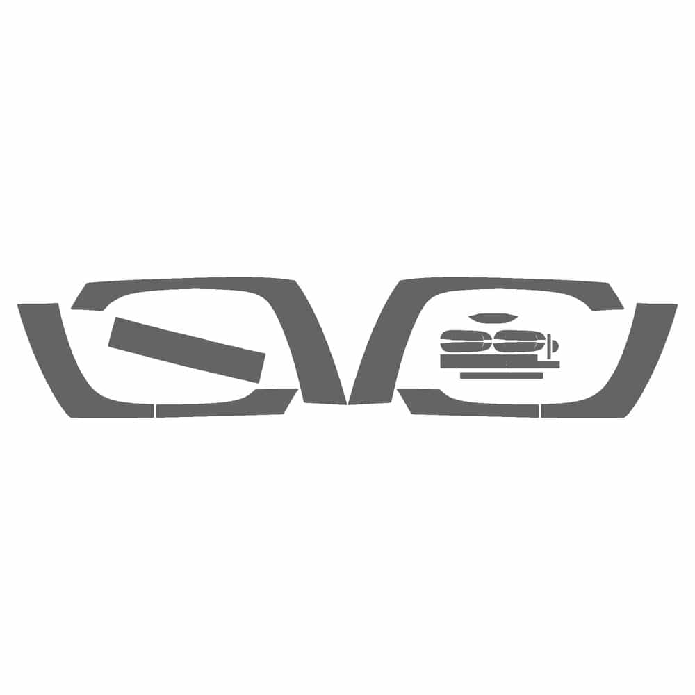 Vicrez Paint Protection PPF Pre-Cut Kit, Appearance C vpp140686 for Chevrolet TrailBlazer SUV 2006-2009