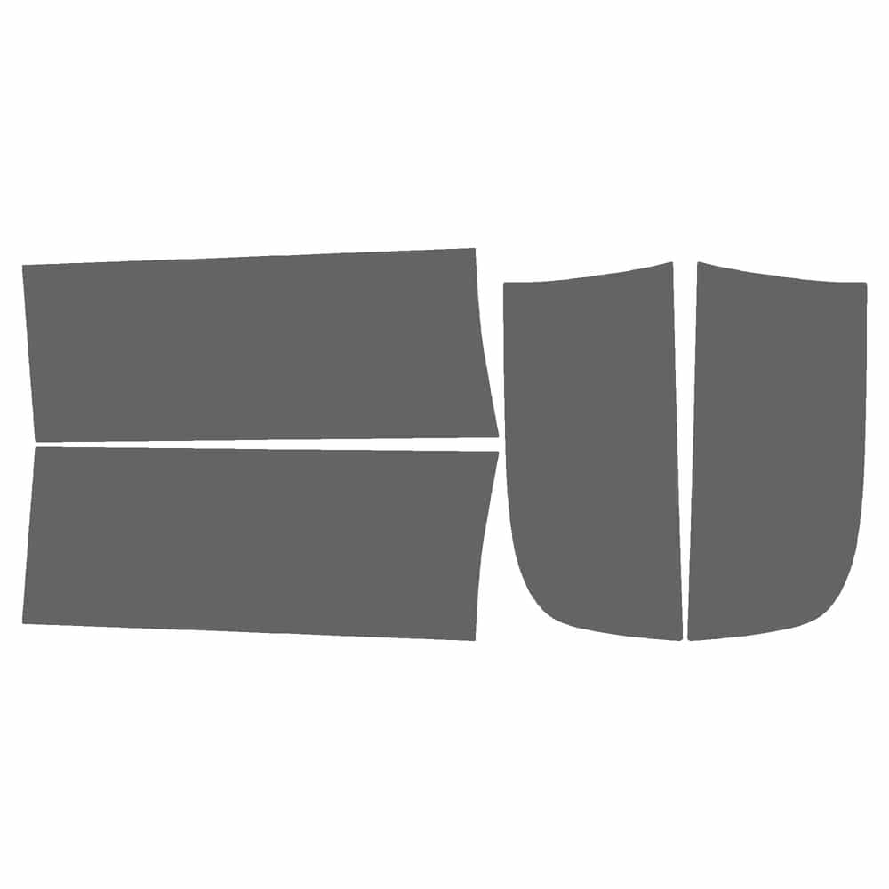 Vicrez Paint Protection PPF Pre-Cut Kit, Bed Rockers F&R vpp138072 for Chevrolet Silverado 2003-2005