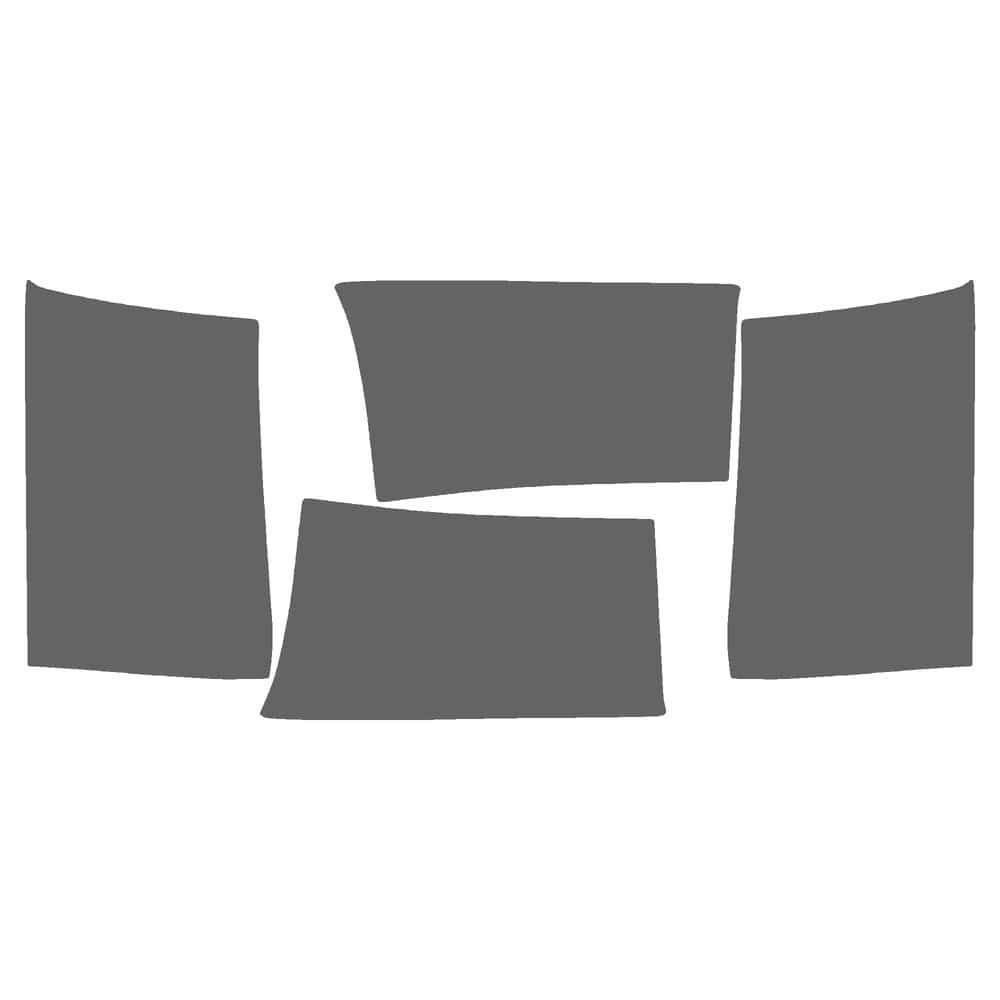 Vicrez Paint Protection PPF Pre-Cut Kit, Bed Rockers F&R vpp145683 for Dodge Ram Crew Pickup 2006-2008