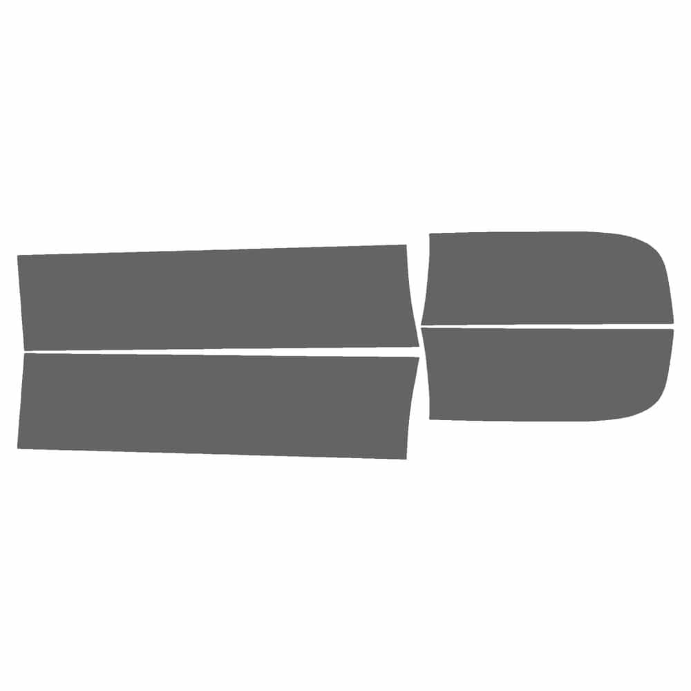 Vicrez Paint Protection PPF Pre-Cut Kit, Bed Rockers F&R vpp160667 for GMC Sierra 2007