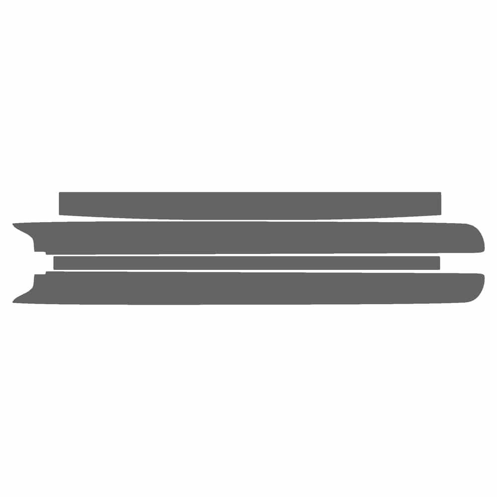 Vicrez Paint Protection PPF Pre-Cut Kit, Bed/Tailgate vpp143318 for Dodge Dakota Pickup 2002-2004