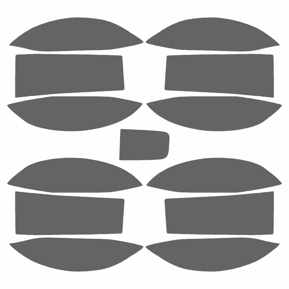 Vicrez Paint Protection PPF Pre-Cut Kit, Door Handles vpp211034 for Mitsubishi Oz Sedan 2004-2005