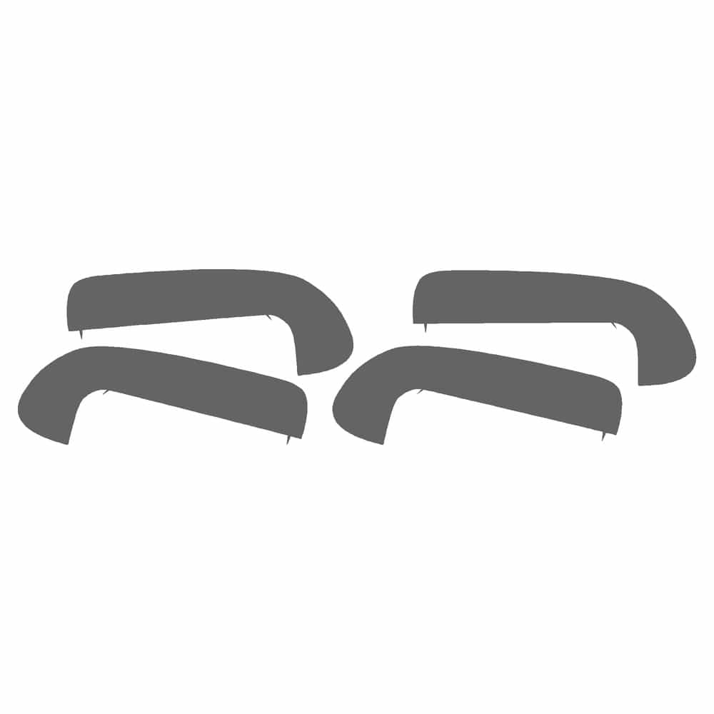 Vicrez Paint Protection PPF Pre-Cut Kit, Door Handles vpp245261 for Volvo S80 Sedan 2003-2006