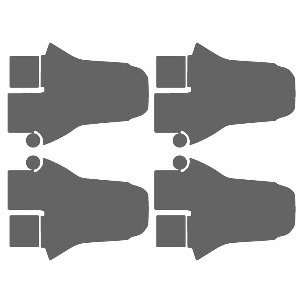 Vicrez Paint Protection PPF Pre-Cut Kit, Door Hinges vpp178485 for Jeep Gladiator Crew Pickup 2022-2023