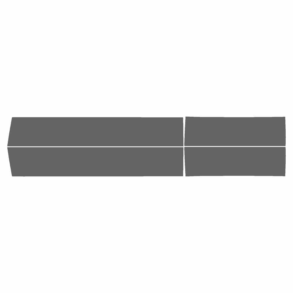 Vicrez Paint Protection PPF Pre-Cut Kit, Door Panels, Driver & Passenger vpp136385 for Chevrolet Silverado 2002