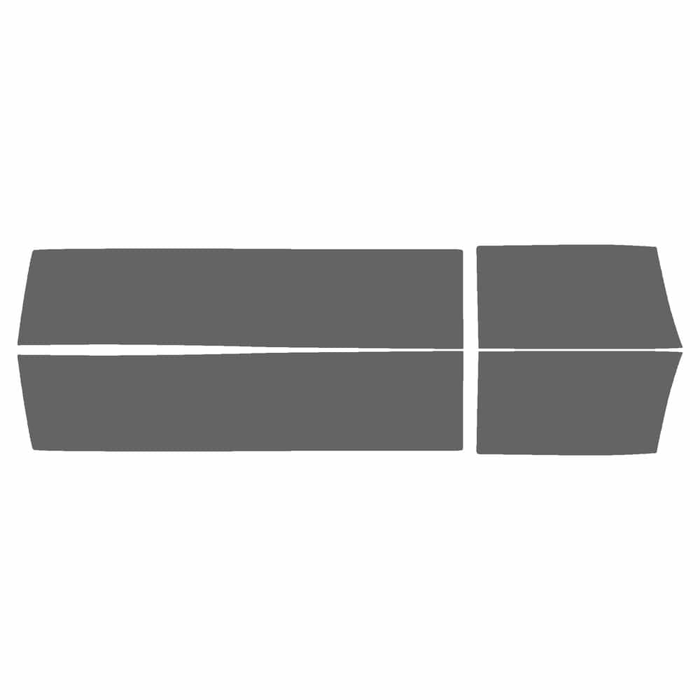Vicrez Paint Protection PPF Pre-Cut Kit, Door Panels, Driver & Passenger vpp140750 for Chevrolet TrailBlazer SUV 2006-2009