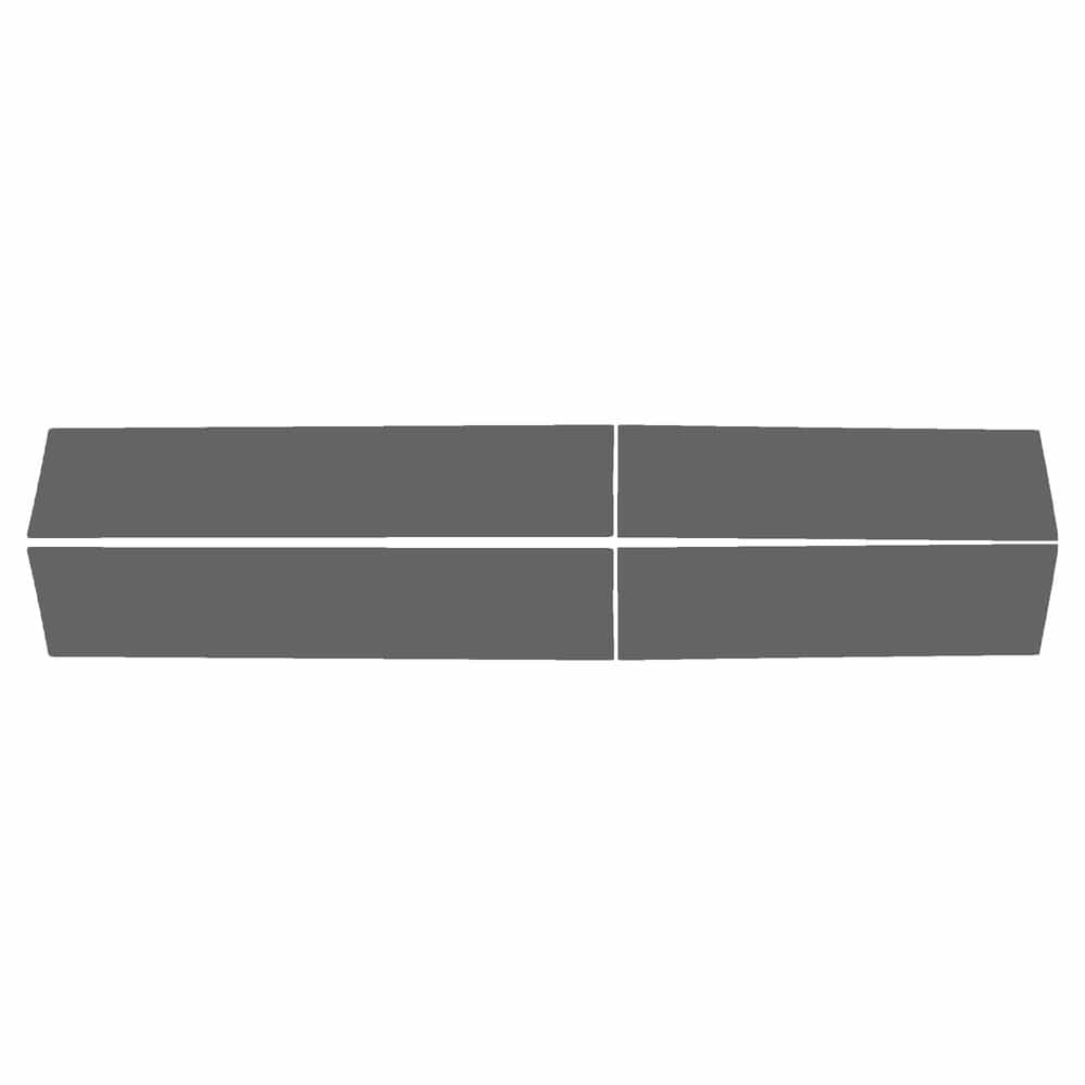 Vicrez Paint Protection PPF Pre-Cut Kit, Door Panels, Driver & Passenger vpp143580 for Dodge Dakota Pickup 2002-2004