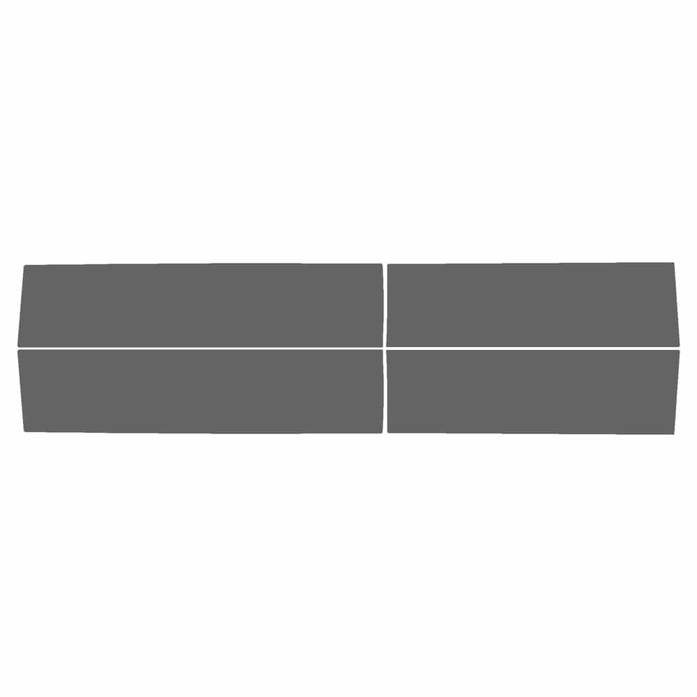 Vicrez Paint Protection PPF Pre-Cut Kit, Door Panels, Driver & Passenger vpp151922 for Ford F150 Crew Pickup 2021-2023