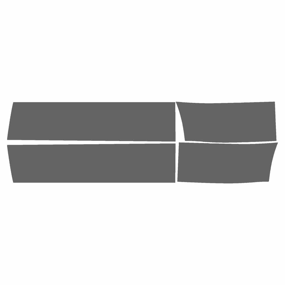 Vicrez Paint Protection PPF Pre-Cut Kit, Door Panels, Driver & Passenger vpp159146 for GMC Envoy XL SUV 2002-2009