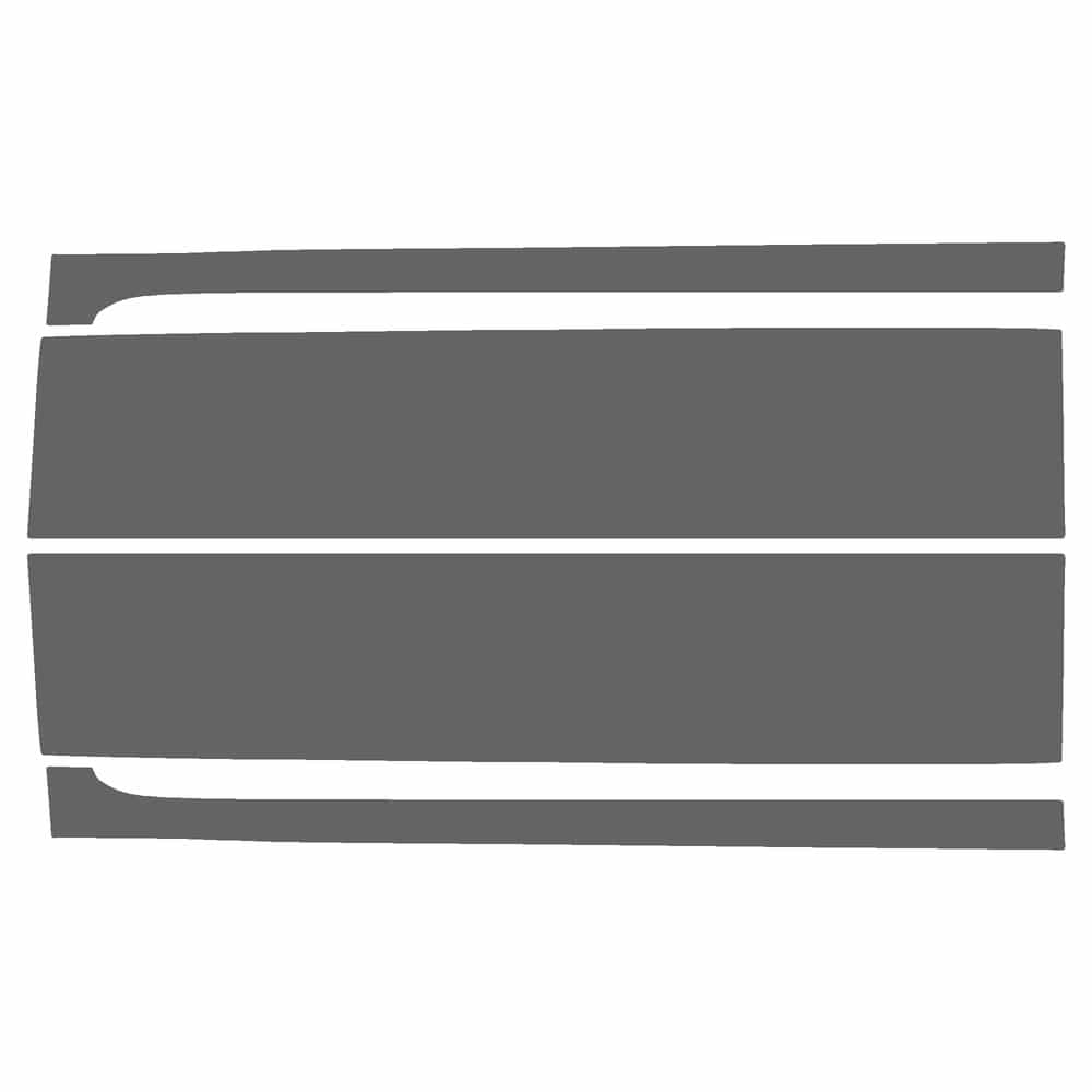 Vicrez Paint Protection PPF Pre-Cut Kit, Door Panels Front, Driver & Passenger vpp179104 for Jeep Grand Cherokee L SUV 2021-2025