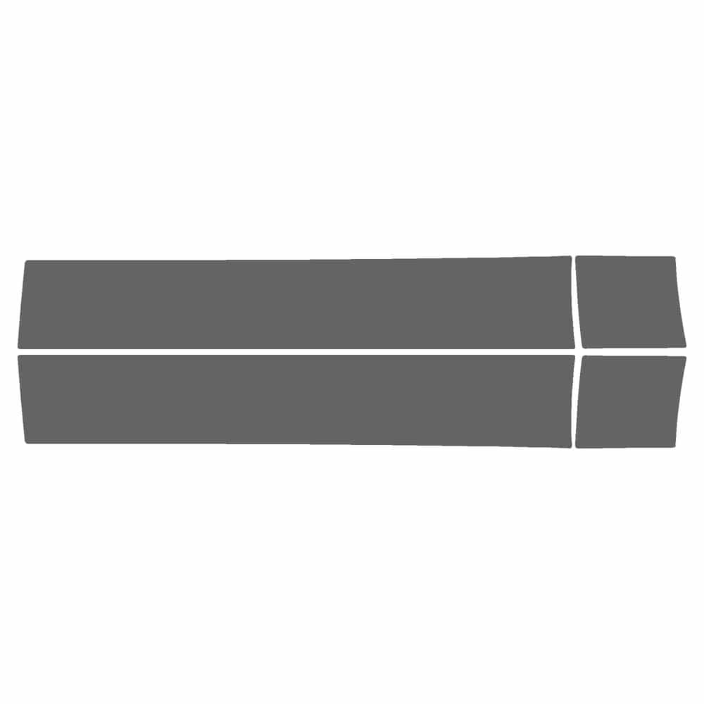 Vicrez Paint Protection PPF Pre-Cut Kit, Door Panels Rear, Driver & Passenger vpp143248 for Dodge Charger Sedan 2020-2023