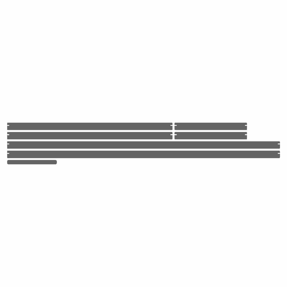 Vicrez Paint Protection PPF Pre-Cut Kit, Edge Guards vpp137952 for Chevrolet Silverado 2007-2013
