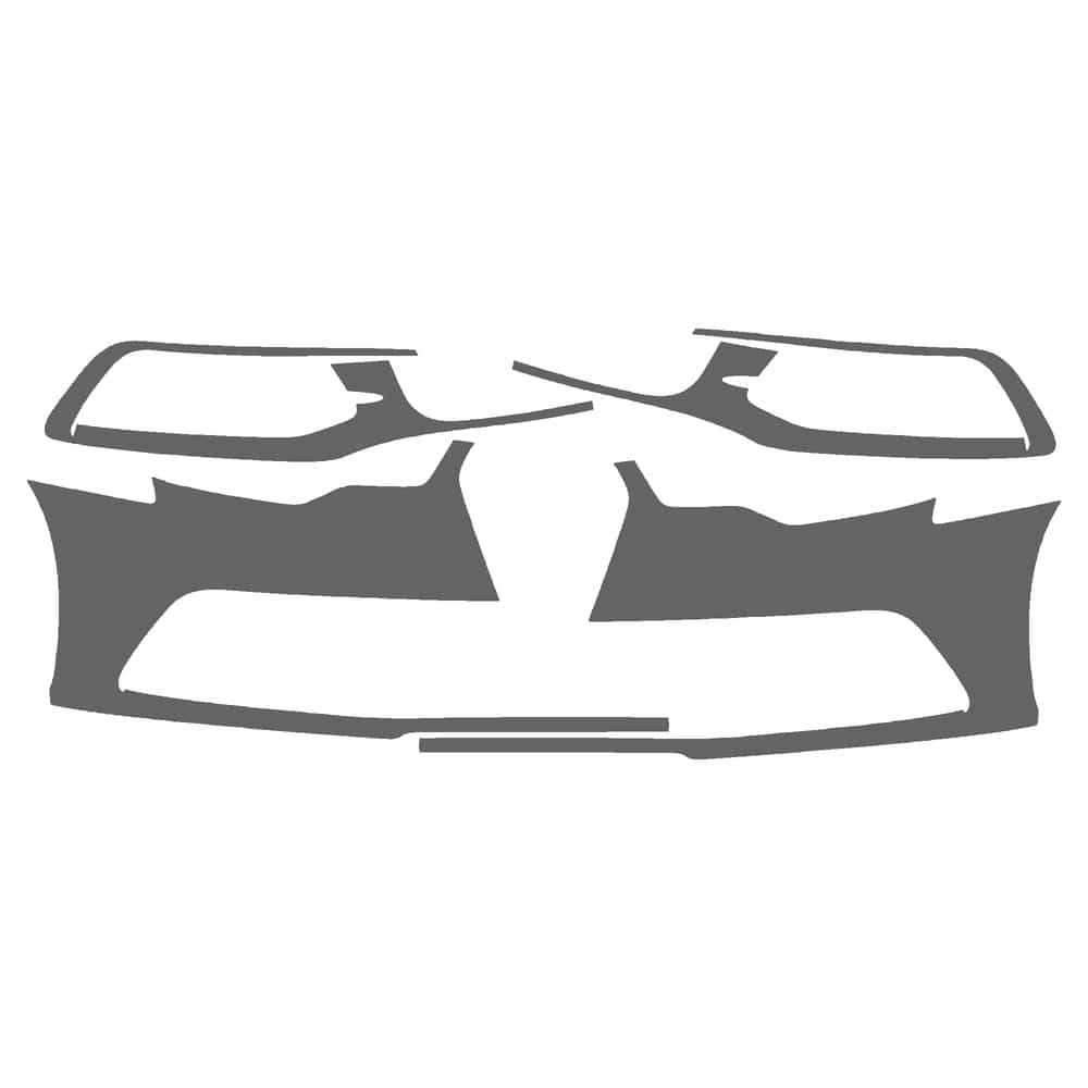 Vicrez Paint Protection PPF Pre-Cut Kit, Front Bumper vpp105309 for Audi A6 Sedan 2012-2015
