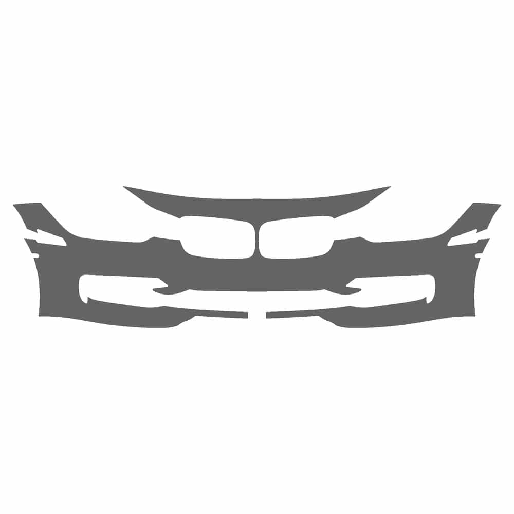 Vicrez Paint Protection PPF Pre-Cut Kit, Front Bumper vpp111974 for BMW 3 Series Sedan 2012-2015