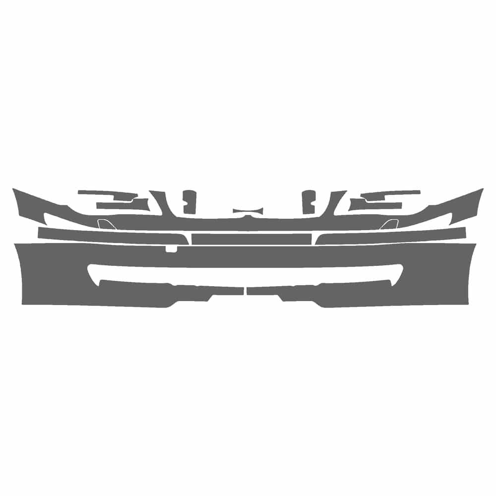 Vicrez Paint Protection PPF Pre-Cut Kit, Front Bumper vpp117581 for BMW Alpina B7 Sedan 2007-2008