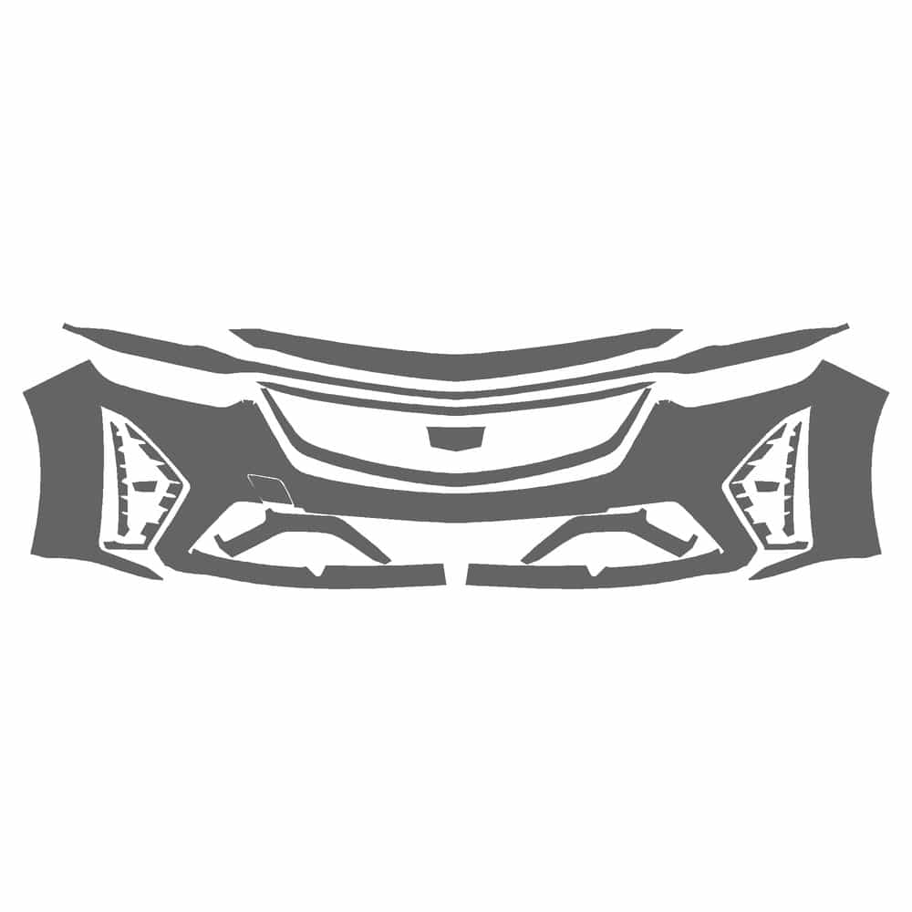 Vicrez Paint Protection PPF Pre-Cut Kit, Front Bumper vpp127647 for Cadillac CT5-V Sedan 2022-2023