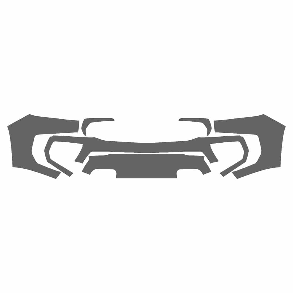Vicrez Paint Protection PPF Pre-Cut Kit, Front Bumper vpp132123 for Chevrolet Colorado Crew Pickup 2021-2022