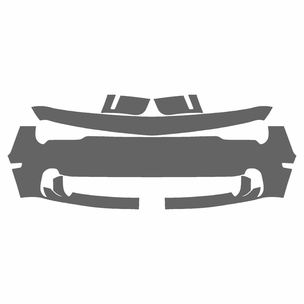 Vicrez Paint Protection PPF Pre-Cut Kit, Front Bumper vpp142836 for Dodge Challenger Coupe 2018