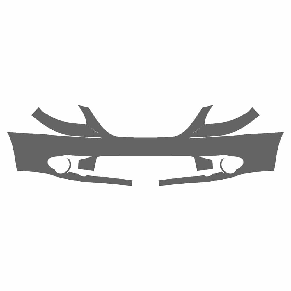 Vicrez Paint Protection PPF Pre-Cut Kit, Front Bumper vpp144258 for Dodge Grand Caravan 2005-2007