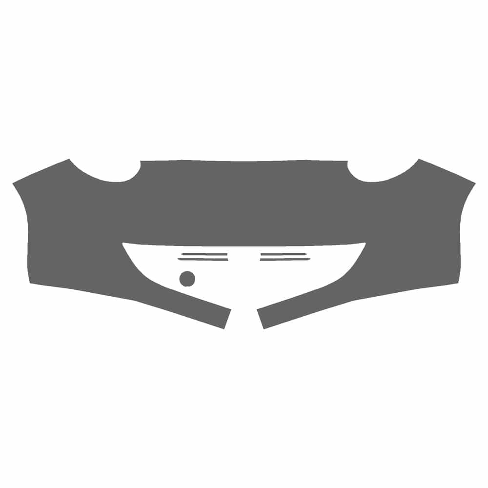 Vicrez Paint Protection PPF Pre-Cut Kit, Front Bumper vpp146803 for Fiat 500e Hatchback 2024-2025