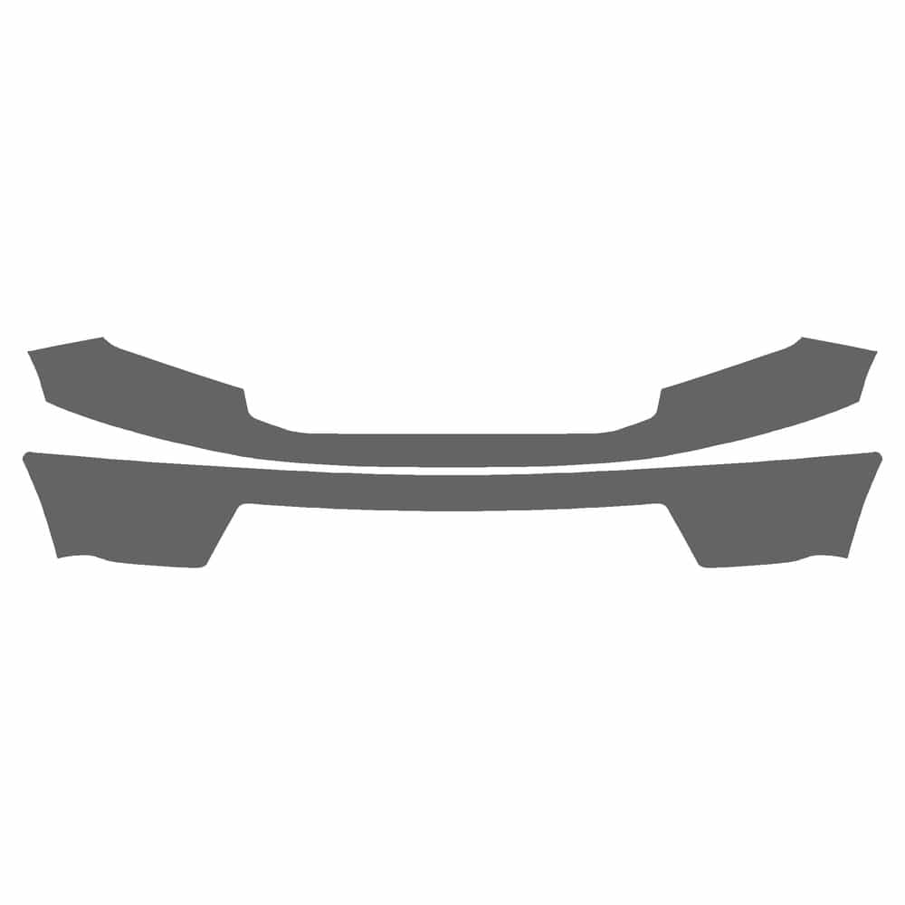 Vicrez Paint Protection PPF Pre-Cut Kit, Front Bumper vpp156285 for Ford Ranger Extd Pickup 2019-2023